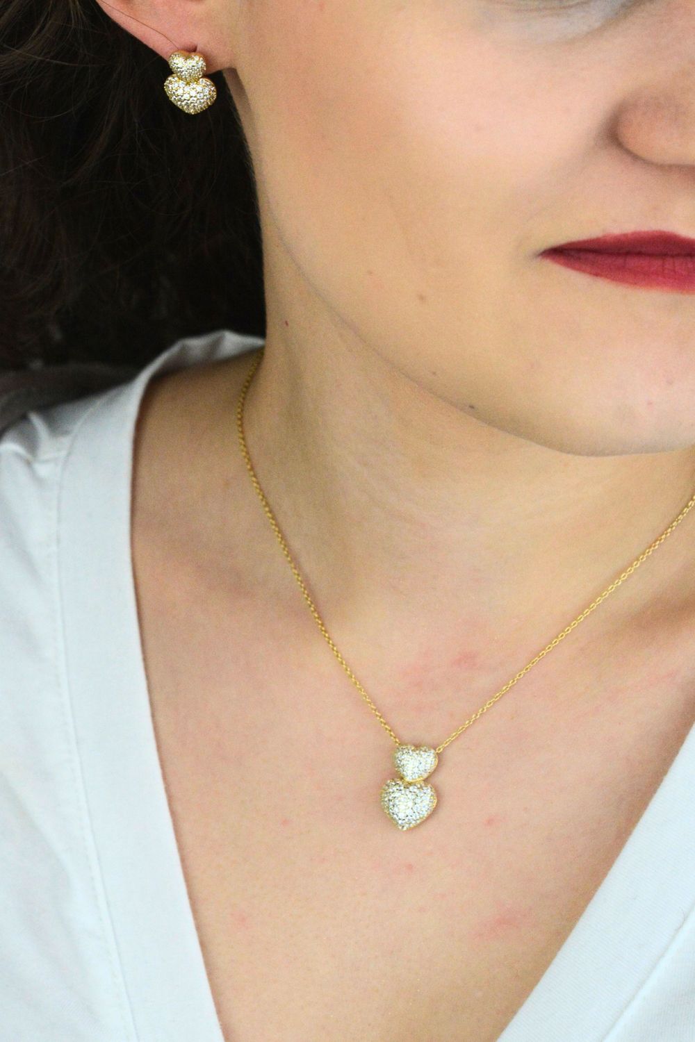 Kolczyki Nomination LifePoetry z podwójnym pozłacanym sercem z bambusad (4).jpg